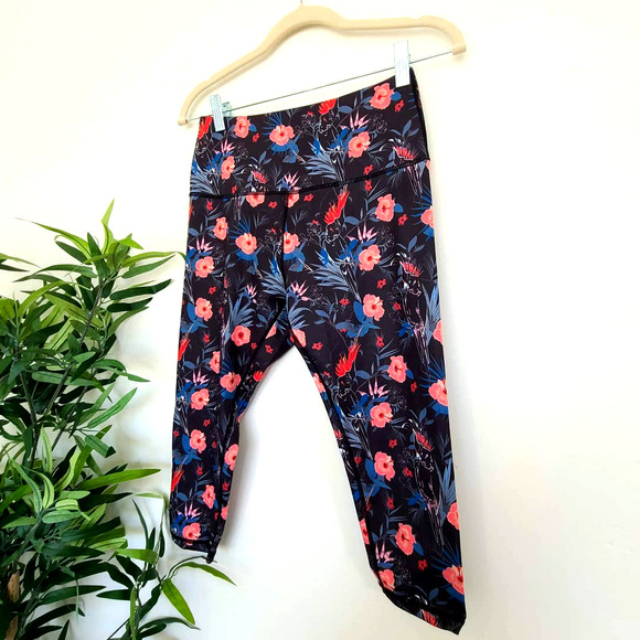 Mint Lilac High Waist Capri Leggings S - Picture 5 of 7